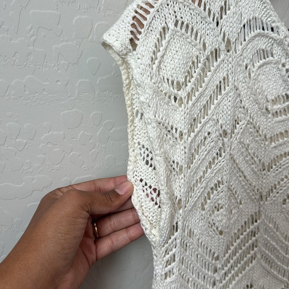 Lily Pulitzer Crochet Knit Pom Pom Sweater Size Small - Picture 6 of 6